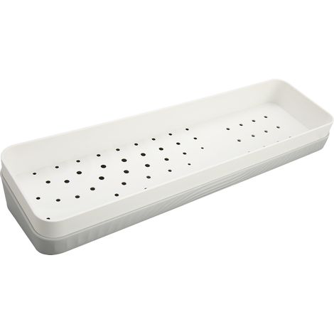 Boîte De Rangement Murale - Design Long Sans Perçage - Pour Salle De Bain Et Cuisine - 1 Pièce (1/5)