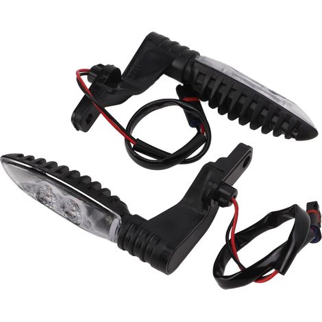 2 clignotants arrière moto ABS feu indicateur remplacement F700 F800 GS R1200 RS, ampoule LED compatible, signal lumineux étanche, paire de feux de virage, pièce détachée moto (1/5)