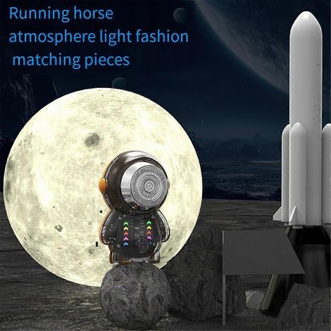 Rasoir électrique Astronaute avec lumière RGB, rasoir portable USB, mini rasoir de voyage pour homme B (1/4)