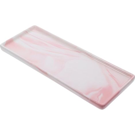 Plateaux Marbrés pour Salle de Bain Distributeur Savonnette et Plateau de Rangement pour Articles de Toilette et Décoration Maison'-'-