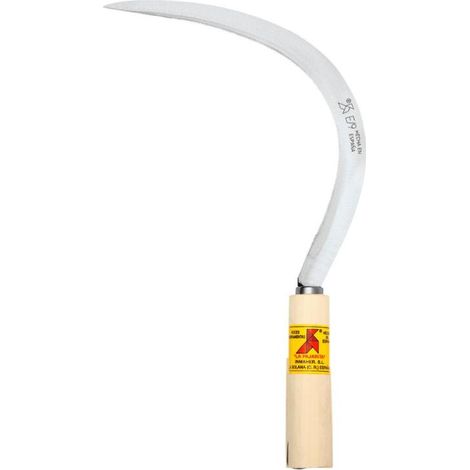 PAJARITA hoz solana alfalfa codo ancha 22 mm , Hoz Alfalfa Ancha 22 mm 0016 Derecha.
- Tamaño: 22 mm.
- Mango: Diestro.
- Mango de madera.
- Hoja de acero de alta calidad con trata