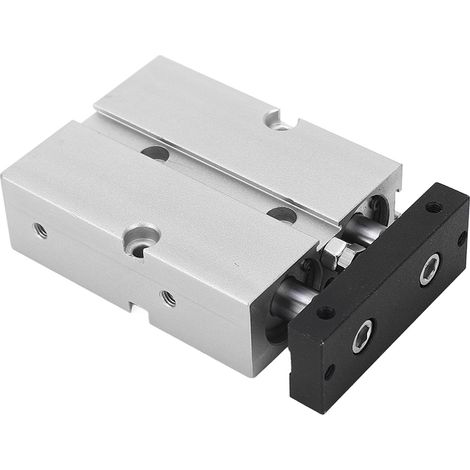 Cylindre Pneumatique Double Effet 20mm Alésage avec Double Tige en Alliage d'Aluminium (1/5)