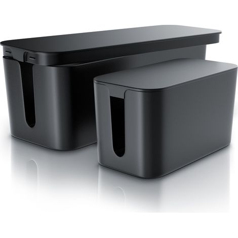 BEARWARE Kabelbox Kabelbox mit Gummifüßen - Kabelmanagement / dezente Optik / Ladebox (1/5)