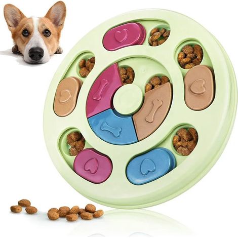 Gioco Educativo per Cani e Gatti Dispenser Crocchette Interattivo Animali Beige (1/4)