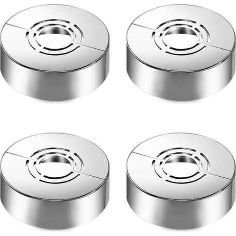 4 pièces rosaces de douche, 3 tailles en 1 rosace de recouvrement , rosace de recouvrement divisée pour accessoires de douche (1/5)