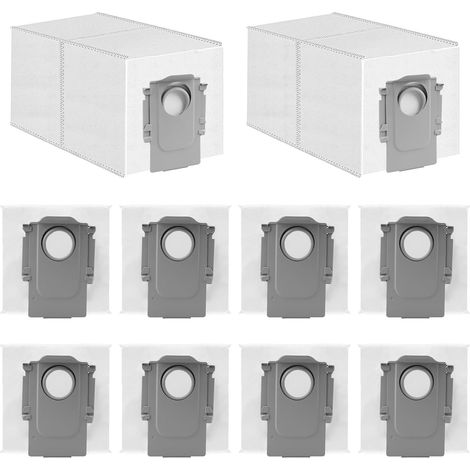 Lot de 10 sacs à poussière pour aspirateur Roborock QV 35S/Qrevo Series/35A/Qrevo S5V/Saros/10R/Z70/Qrevo S/Qrevo Pro/Qrevo Curv/Qrevo Edge/QR 598/798 Sac à poussière haute capacité 3 l (1/5)