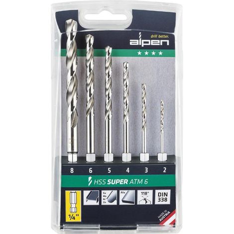 Estuche Brocas Alpen Hexagonal Hss 6 Piezas