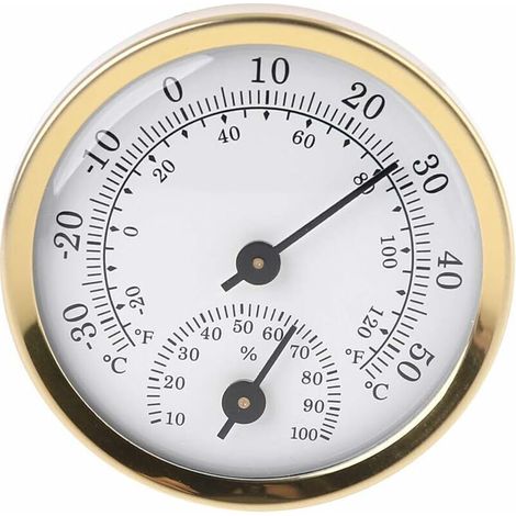 Analoges Innenthermometer mit Hygrometer und Anzeige von Luftfeuchtigkeit und Temperatur