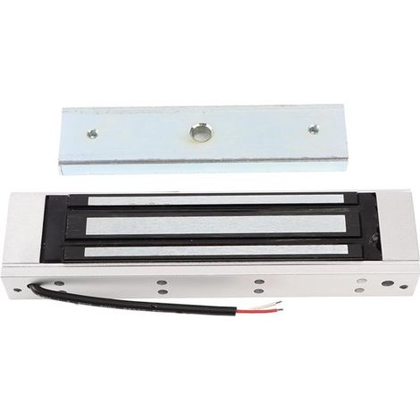 Cerradura electromagnética empotrada, fuerza de sujeción de 180 kg (396 lb), cerradura electromagnética integrada de 24 V, puertas y portones (1/4)