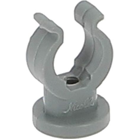 Nicoll – Collier de serrage lyre Ø12mm en polypropylène – Amortissement des bruits – Fixation avec vis – Espacement 0.75m horizontal, 1.00m vertical