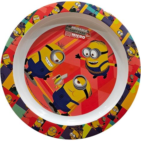 MINION MINIONS MINIONS Plato plano infantil irrompible (1/2)