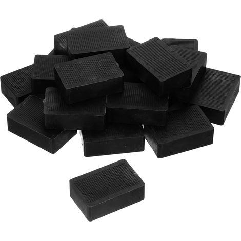 20 Pcs Cales en Plastique 60 x 40 x 20 mm Cales d'Écartement Noir (1/5)