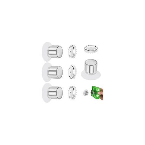 Lot de 4 Porte-Savons Aimantés à Ventouse, Support Magnétique pour Savon Solide, Installation sans Percage Hy