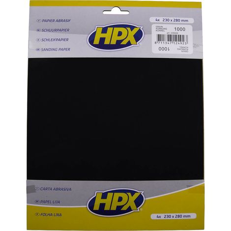 Papier abrasif carrosserie, eau P1000 - HPX