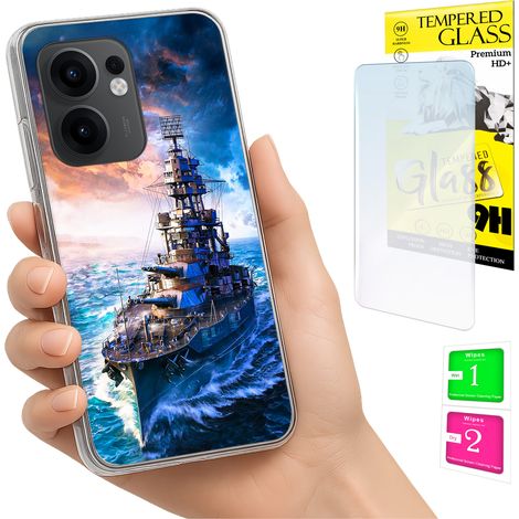 Schutzhülle für Oppo Reno 13F 5G / 13 FS 5G (Gehäuse, Rückseite + Glas) (1/5)