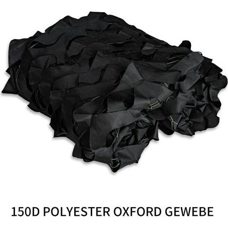 TAISHENGDA Schattierungsnetz, 150D Doppellagiges Sonnenschutznetz für den Garten, Schattierungsnetz mit Hohlkammerdesign, Freizeit, Dekoration, Camping, Jagd, Bar, Schwarz, 5 x 5 m (1/5)