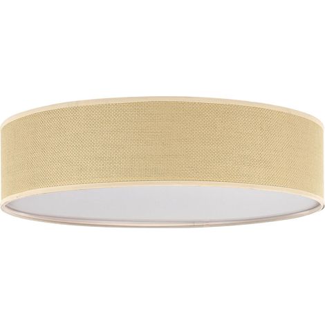 Lampe Elégante Plafonnier Rond en Papier Naturel Magno (1/5)