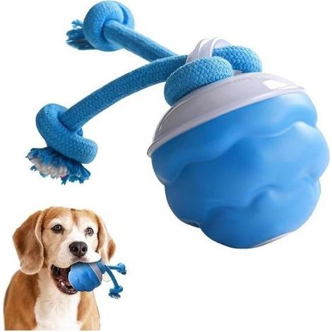 Balle interactive pour chien – Jouet à mâcher indestructible – 3 modes de jeu – Matériau TPU durable – Taille 6,2 cm – Pour toutes races (1/5)