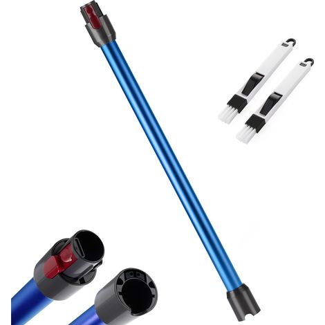 Tube d’extension compatible avec V7 V8 V10 V11 V15, Tube Télescopique Rigide, Barre d’extension avec Brosses 2-en-1, Accessoire Aspirateur (Bleu) (1/5)