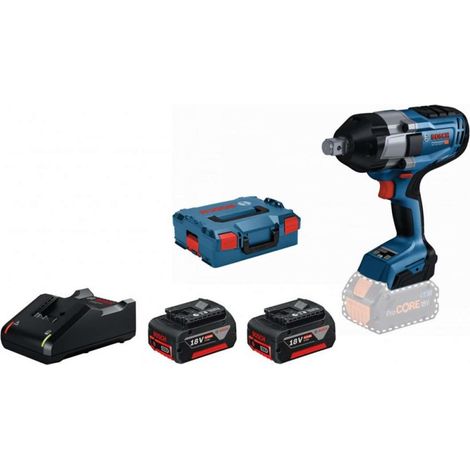 Bosch – Clé à chocs sans fil 18V – 2 batteries 5,0Ah – Couple max 1050Nm – Moteur sans balais – Coffret L-Boxx