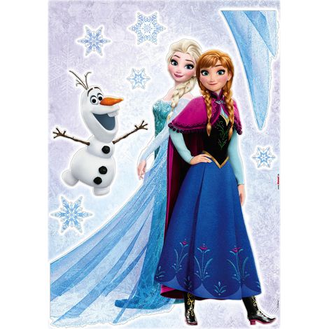 Stickers muraux- La Reine des Neiges Sisters (1/2)