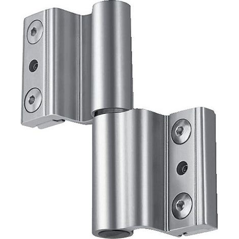 Fapim – Paumelle à clamer pour porte légère et fenêtre – Aluminium noir RAL 9005 – Dimensions gorge 10 x 14,5 mm – Modèle Venice Baby
