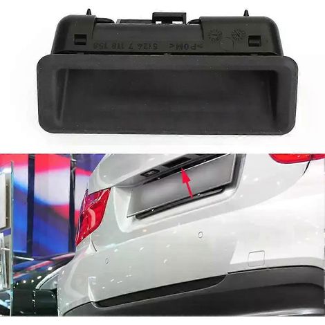 Bouton d'ouverture de poignée de coffre/porte arrière pour BMW Série 1, 3, 5, X1, X3, X5 et X6 (référence 7118158-JXLGV). (1/4)