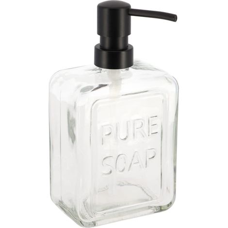 Distributeur a savon verre pure soap 550 ml - transparent - Tendance (1/2)