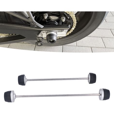 Motorradteile: Sicherheitskugelgelenke für Vorder- und Hinterradachsen, kompatibel mit BMW F900R und F900XR 2020-2022. (1/5)