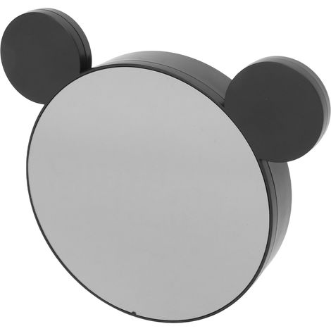 Réveil numérique avec grand écran LED miroir, format 12/24 heures, luminosité réglable, convient aux chambres, bureaux et bars, boîtier noir, lumière blanche. (1/5)