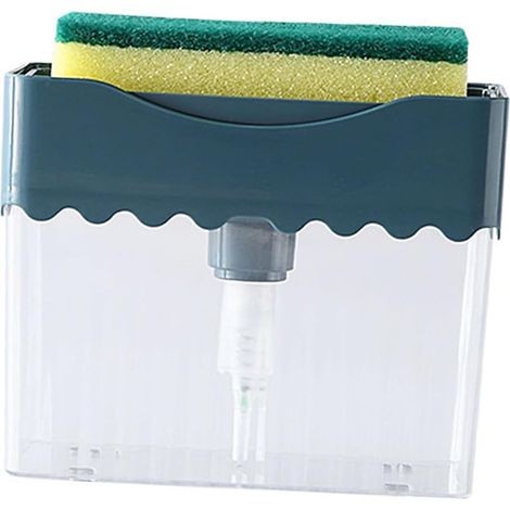 Distributeur Liquide Créatif avec Brosse Pressable Multifonction et Éponge (1/5)