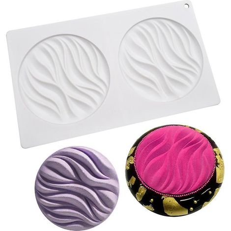 moule  Mousse Ronde Pour Gteau Diy Gomtrique Cratif Moule En Silicone Pour Dessert Moule Pour Dcoration De Gteau (1/4)