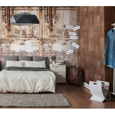 A.S. Creation Fototapete Livingwalls The Wall II 392531 Ein Motiv pro Rolle 2.80 x 1.59 m Industrial Creme (1/3)
