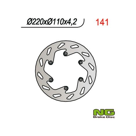 Disco de freno trasero de 220 mm para KTM Husaberg NG141/NG129/NG9141 de alta calidad.