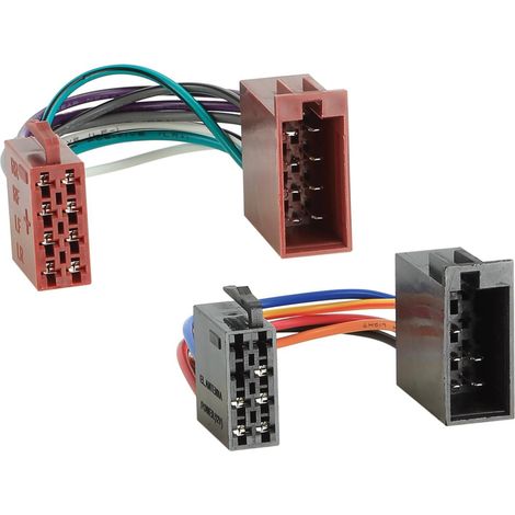 Rallonge Iso compatible avec Audi Skoda VW - fiche ISO vers connecteur ISO