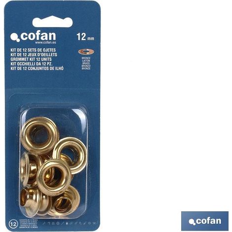 Kit mit 12 Sätzen 12-mm-Ösen