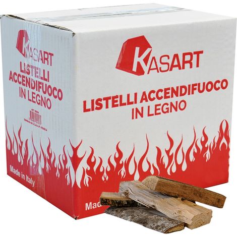 LISTELLI ACCENDIFUOCO IN LEGNO 14 decimetri cubi - in scatola