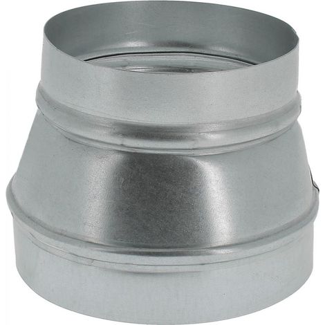 Vents – Réducteur en acier galvanisé Ø 150/125mm – Raccordement conduits ventilation ronds – Limite problèmes acoustiques – Compatible gaine alu/PVC