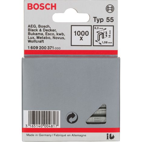 Bosch Schmalrückenklammer Typ 55 6 x 1,08 x 14 mm