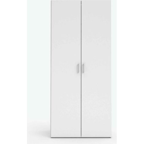 Armadio 2 ante bianco - Baru Bianco - Legno laminato (1/3)
