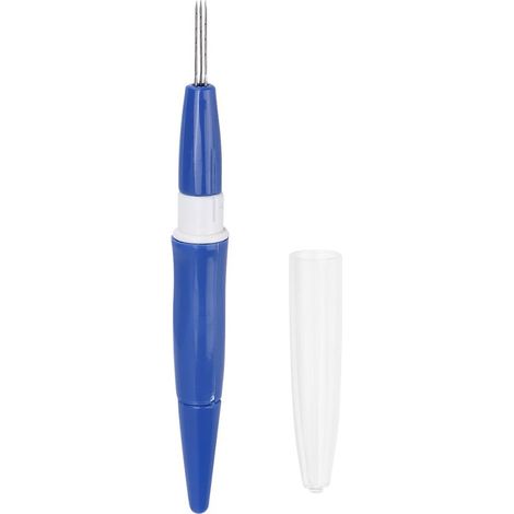 Stylo à feutrage portable à 3 aiguilles, outil de bricolage et accessoires de couture, bleu (1/5)