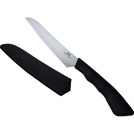 Couteau à Fruits avec gaine en plastique et manche en plastique - acier inoxydable SUS420J2 - longueur de la lame 12 cm - couteau utilitaire couteau à fruits couteau d'office (1/5)