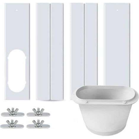 Set di 4 pezzi composto da tende scorrevoli regolabili da 1,4 m e pannelli antivento per condizionatori portatili.