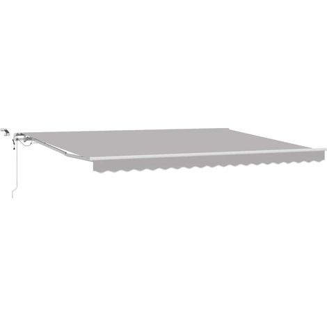 Maison Exclusive - Auvent rétractable Gris clair 450 × 300 cm Polyester (1/5)