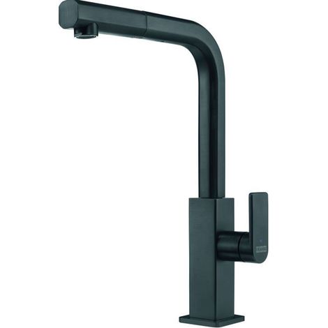 Franke Mythos - Grifo de fregadero FC 0442 con caño extraíble, negro mate 115.0550.442 (1/2)