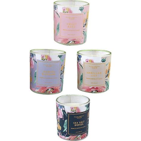 Coffret de 4 bougies parfumées longue durée, aromathérapie, bougies en pot, cadeau pour maman (1/4)