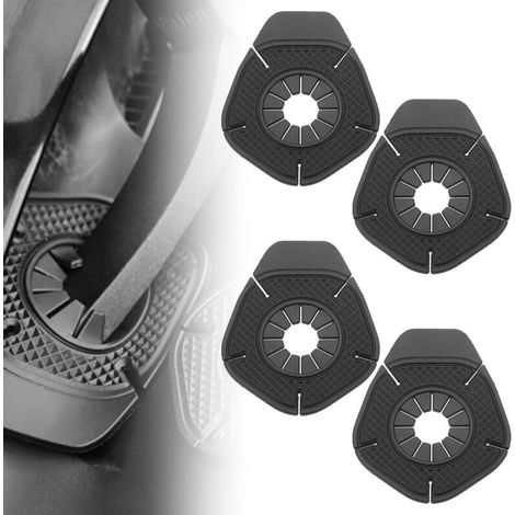 Lot de 4 protections de bras d'essuie-glace de voiture - Protection contre les trous de bras d'essuie-glace - Noir (1/5)