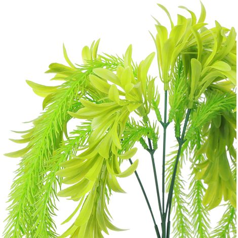 Gazon artificiel en plastique, plantes aériennes, fausse herbe, plantes artificielles, décoration murale DIY rouge (1/5)