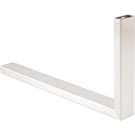 Garderobenstange L Form Cato 300x150mm – Edelstahl gebürstet – Unter Hutablage – Max. Nutzlast 50kg – Für beengte Räume – Simausrom (1/3)