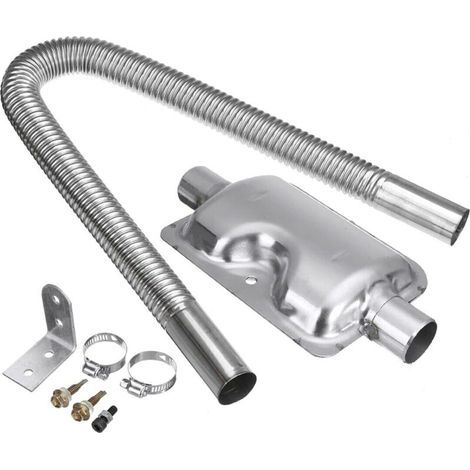 Air Diesel chauffage voiture parking 600mm tuyau d'échappement 24mm silencieux silencieux ensemble Kit (1/5)